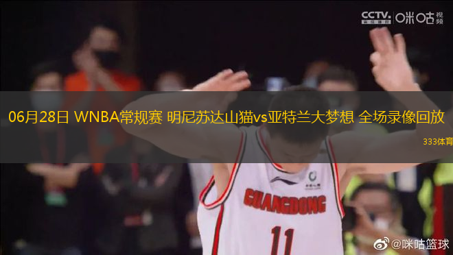 06月28日 WNBA常規(guī)賽 明尼蘇達(dá)山貓vs亞特蘭大夢想 全場錄像回放
