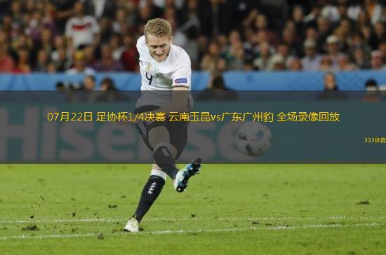 07月22日 足協(xié)杯1/4決賽 云南玉昆vs廣東廣州豹 全場錄像回放