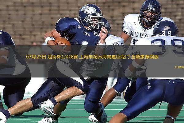 07月23日 足協(xié)杯1/4決賽 上海申花vs河南嵩山龍門 全場錄像回放